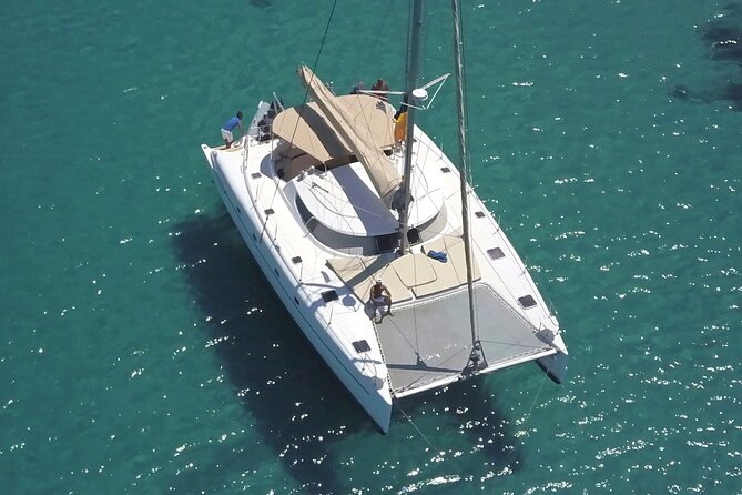 Mykonos Catamaran Private Day Cruise, Full Lunch & Open-bar - Sailing toward Rhenia and Delos