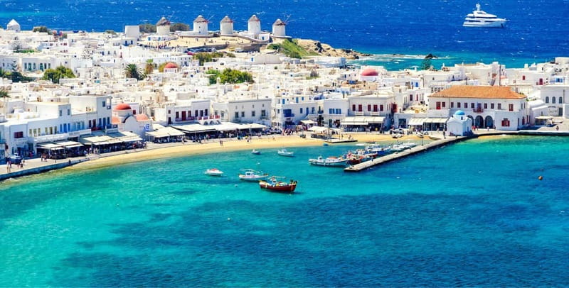 Mykonos: Guided Highlights Shore Excursion - Armenistis Lighthouse and the view toward Delos