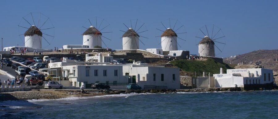 Mykonos: Half-Day City Walking Tour and Island Bus Tour - Riding beyond the famous center