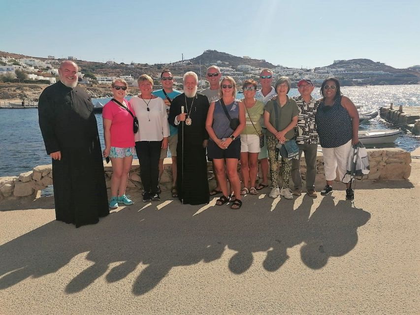 Mykonos: Highlights Tour with Panagia Tourliani Monastery - The airport area, pigeon house, and road to Ano Mera