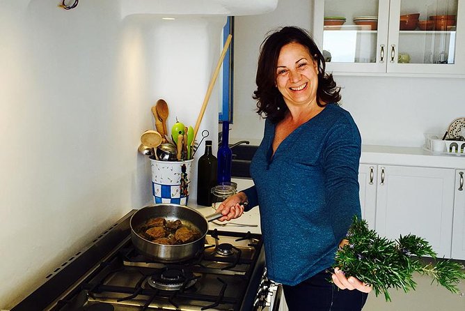 Mykonos Home Cooking Class & Traditional Greek Meal with Angelina - Meeting Angelina near Mykonos Old Port