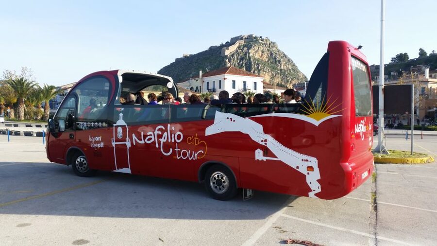 Nafplio Hop On Hop Off Bus Tour - Starting at the port and entering the Old City