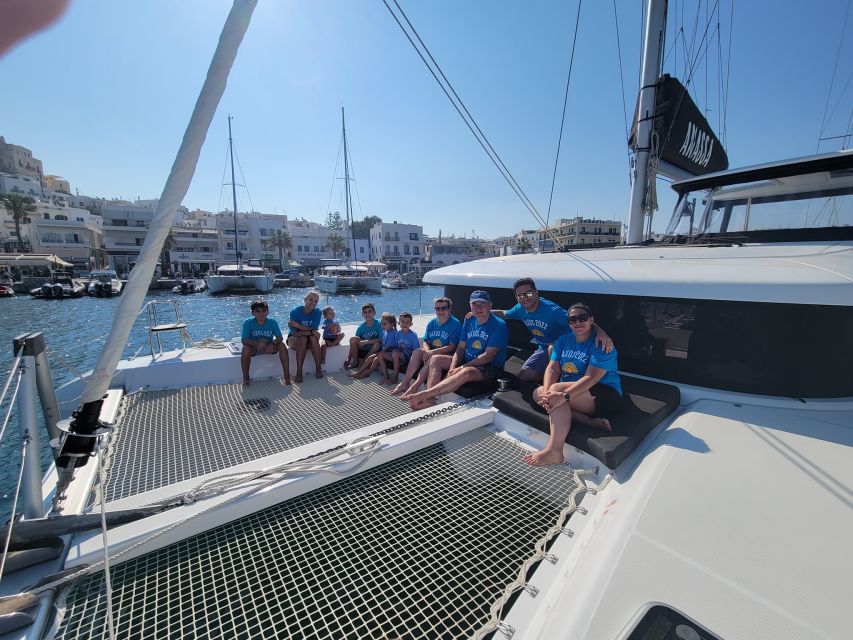 Naxos: Catamaran Cruise with Swim Stops, Food, and Drinks - How the captain chooses the day’s route