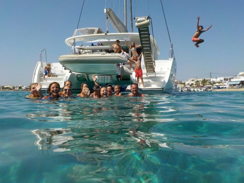 Naxos: Catamaran Cruise with Swim Stops, Food, and Drinks - Comfort, crew service, and the social side