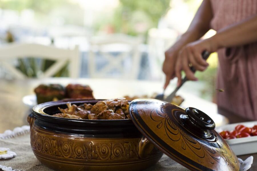 Naxos: Half-Day Cooking Class at Basiliko Family Tavern - Cooking Naxian dishes with the family