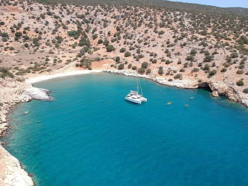 Naxos: Naxos Catamaran Sailing Cruise with Lunch and Drinks - Swimming in Clear Aegean Water