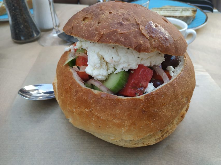 Naxos: Naxos Town Food Tour with Tastings and Wine - Potatoes, phyllo, and the full dinner