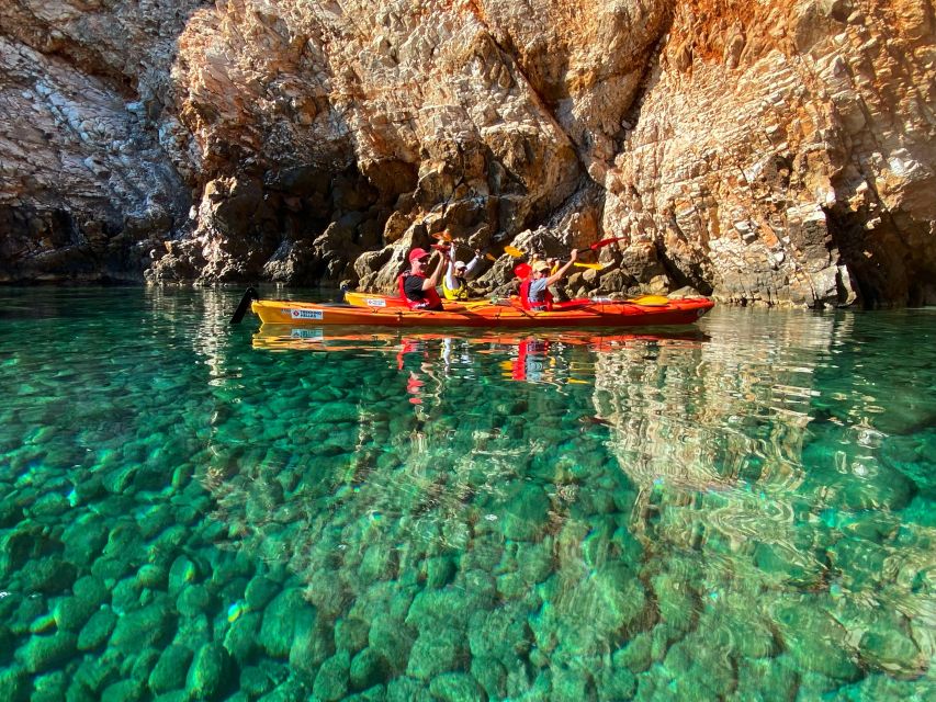 Naxos: Rhina Cave and Coastline Sea Kayaking Tour - Snacks with a taste of Naxos