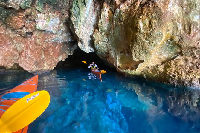 Naxos: Rhina Cave Sea Kayaking Tour - Paddling the southern Naxos coast
