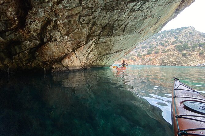 Naxos: Rhina Cave Sea Kayaking Tour - Homemade snacks and the optional Greek meal