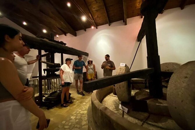 North Corfu Olive Tour With Olive oil Tasting & Meze - The early-19th-century mill and press