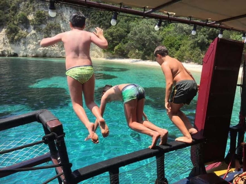 Nydri: Full-Day Wooden Boat Cruise with BBQ & Drinks - Walking through Spartochori