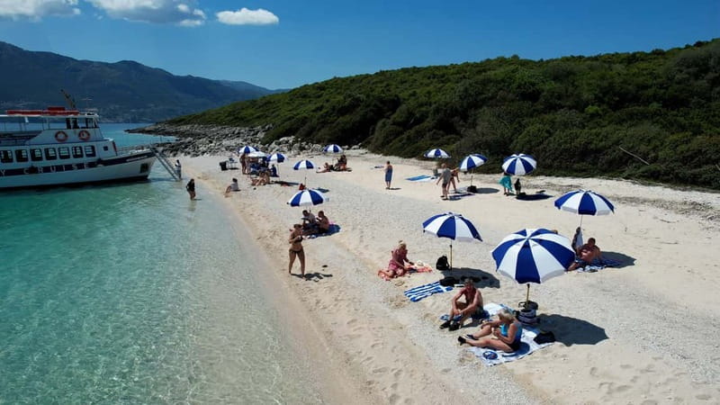 Nydri: Island Hopping Boat Cruise with Beach BBQ Lunch - Walking through Spartochori on Meganisi
