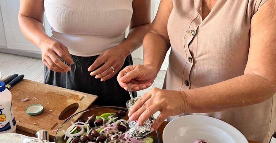 Oia: Greek Cooking Class and Lunch with a Local Grandmother - Your First Tasks in the Private Kitchen