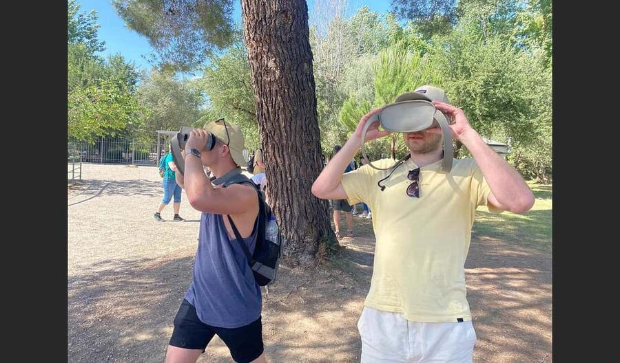 Olympia: Tour with Virtual Reality and Audio - Phidias Workshop and one famous statue