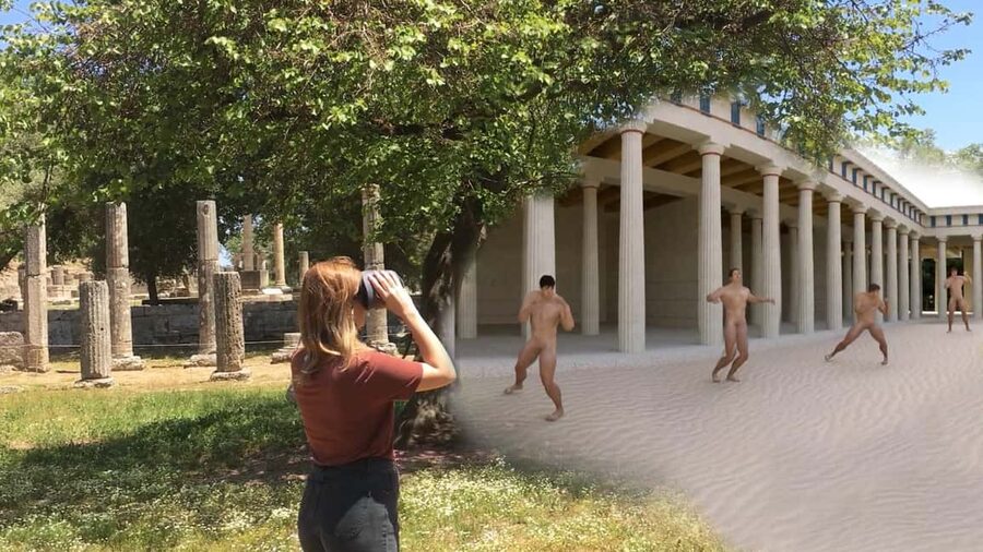 Olympia: Tour with Virtual Reality and Audio - Ancient Gymnasium: where athletes trained