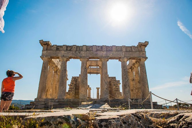 One Day Cruise to Hydra, Poros and Aegina from Athens - Aegina: temples, pistachios, and optional touring