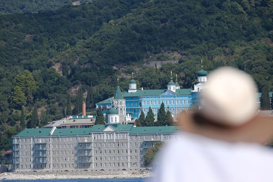 Ouranoupoli: Mount Athos Cruise with Ammouliani Island Visit - The route from Ouranoupoli to the western monasteries