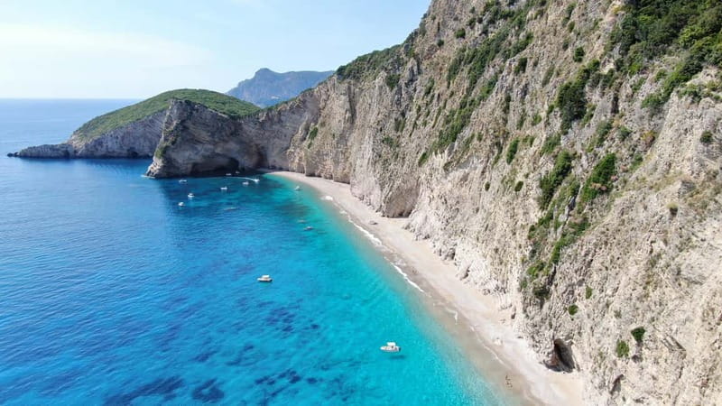 Paleokastritsa: Paradise, Yali Beach, & Blue Caves Boat Tour - Seeing Paleokastritsa’s three sea caves