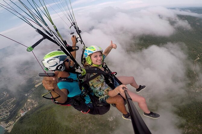 Paragliding Tandem Flight in Corfu - Kontogialos Beach below your feet