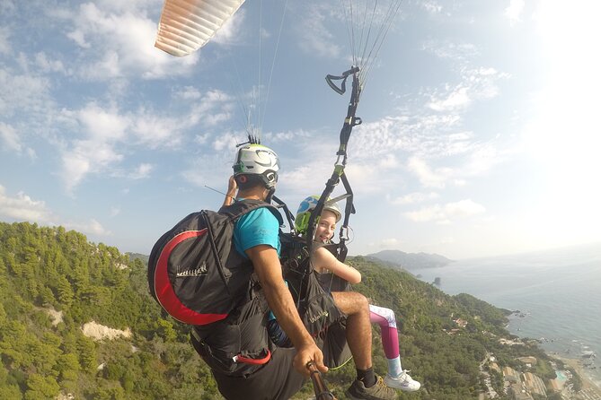 Paragliding Tandem Flight in Corfu - Kaisers Throne from the air