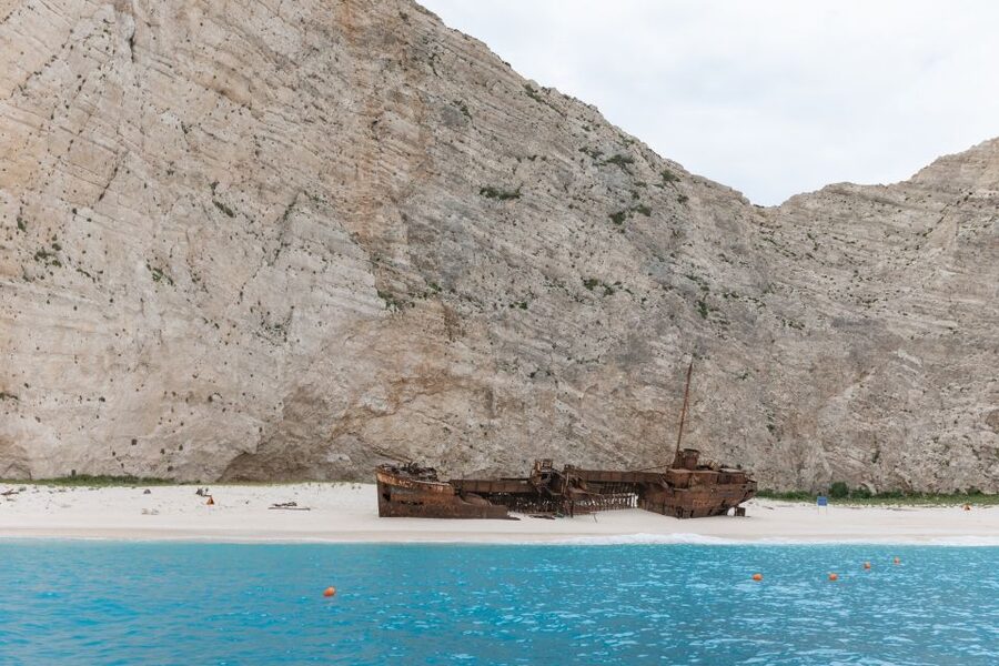 Porto Vromi: Navagio Shipwreck Beach & Blue Caves by Boat - Three swims at White Beach, Sfogio, and Porto Steniti
