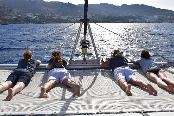Private CATAMARAN daytrip - Lindos/ Rhodos with Lunch and drinks - Lunch, drinks, and the comfort factor