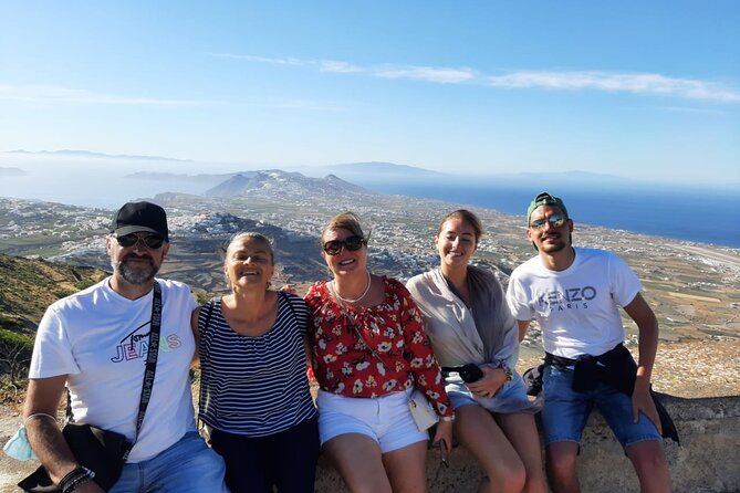 Private Classic Santorini Panorama: Visit the most popular destinations! - Perissa and Perivolos: black sand and a possible swim