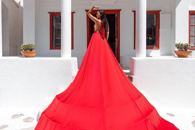 Private Flying Dress Photoshoot in Mikonos - Is $302.34 per person good value?
