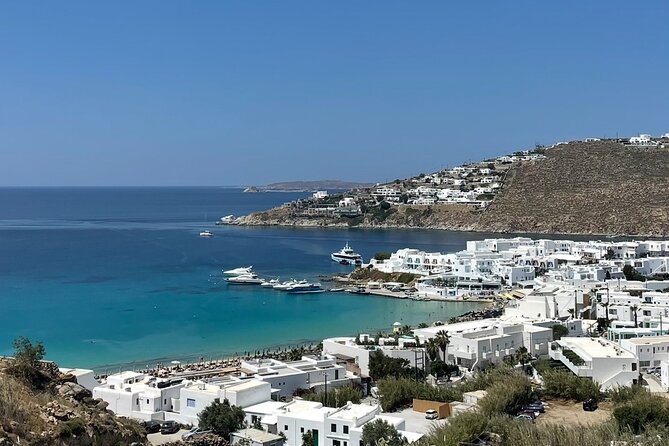 Private Mykonos Tour Tailor-Made | Choice of the guest - Agios Ioannis and the view toward Delos