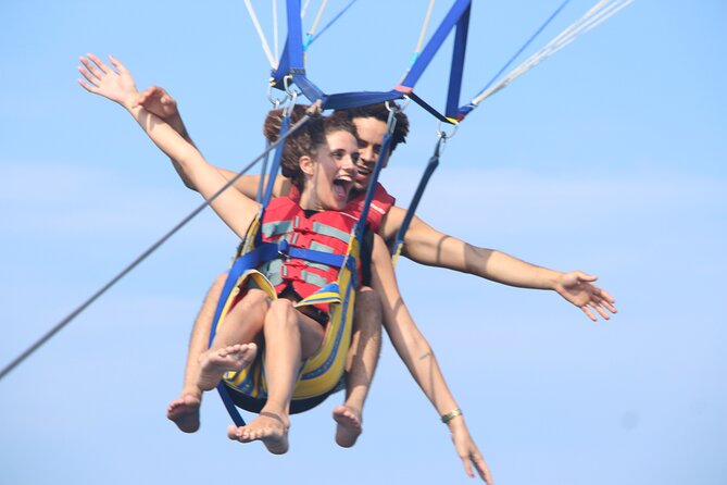Private Parasailing at Rhodes Elli Beach - Taking Off Above Elli Beach