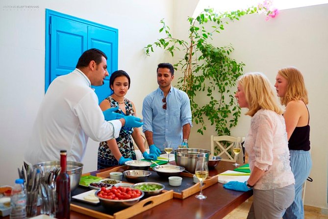 Private Santorini Cooking Class & Wine Tasting Tour - Santo Winery and the caldera view