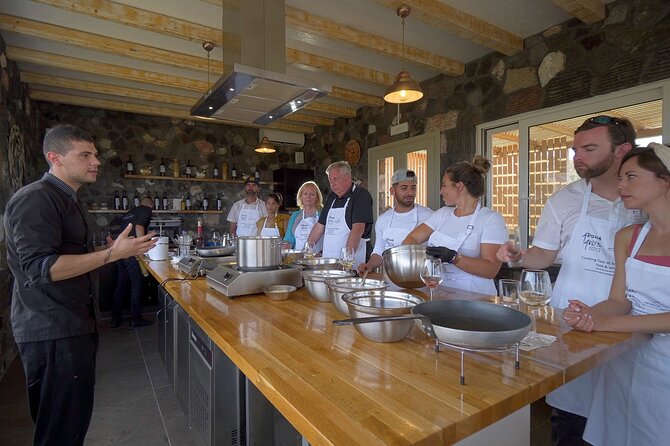 Private Santorini Cooking Class & Wine Tasting Tour - The wine quantity and pacing