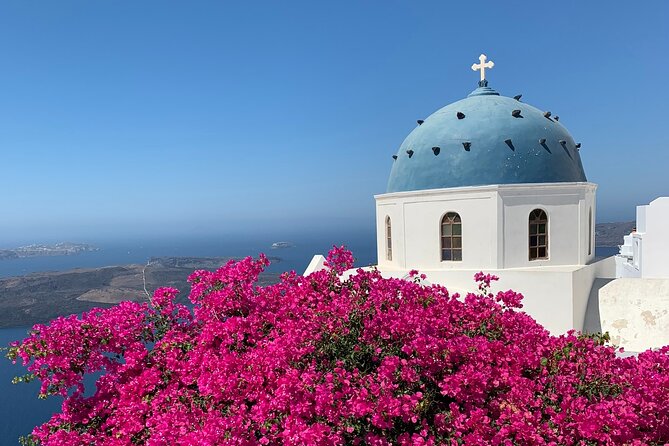 Private Santorini Sightseeing Tour – Customizable,Cruise Friendly - Imerovigli and the view toward Skaros Rock