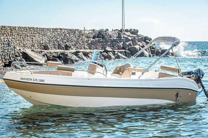 Rent a Boat in Santorini with Free License - Key points to know before you book