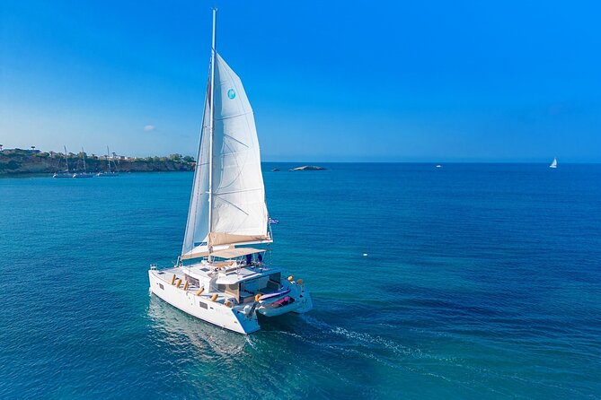 Rethymno Catamaran Cruise: Healthy Lunch & Open Bar - Leaving Rethymno Port with breakfast on board