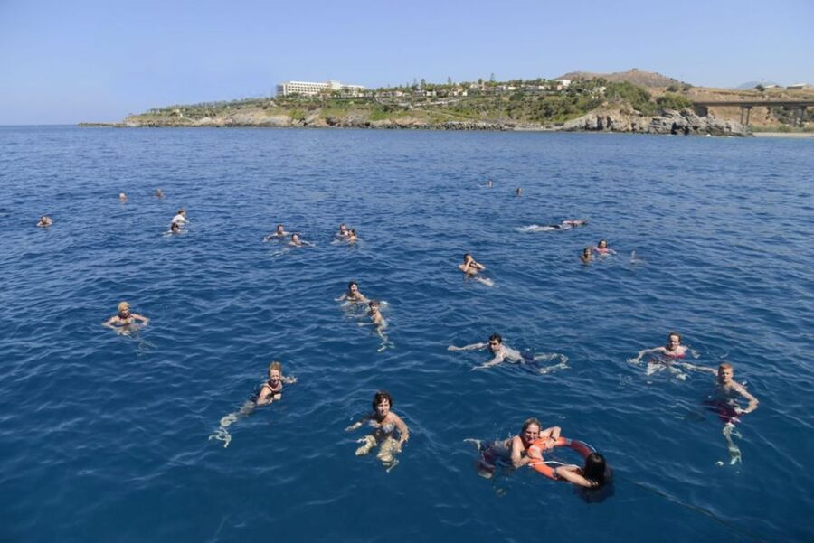 Rethymno: Mini Pirate Boat Cruise with Swimming Stop - Snacks, water, and life aboard the boat
