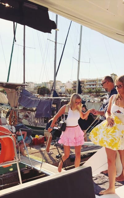 Rethymno: Sunset Catamaran Cruise - Sushi & Open Bar - Sunset views on the return to Rethymno