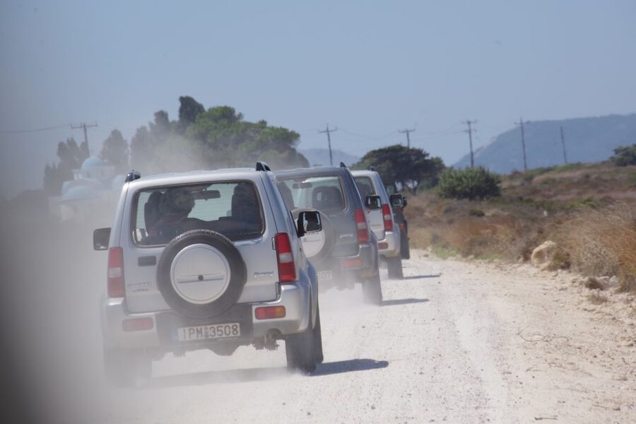 Rhodes: 4x4 Self-Drive Jeep Tour with Pickup in the North - The safety briefing and first off-road tracks