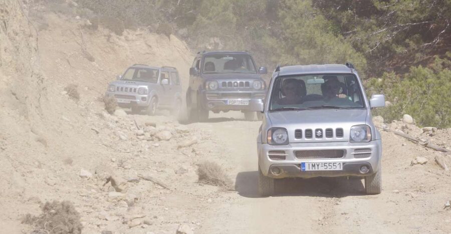 Rhodes: 4x4 Self-Drive Jeep Tour with Pickup in the North - Pickup from northern Rhodes and the first drive