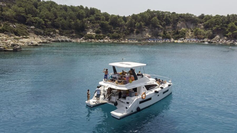 Rhodes: All-Inclusive Catamaran Cruise with Lunch and Drinks - A full day on Rhodes’ east coast
