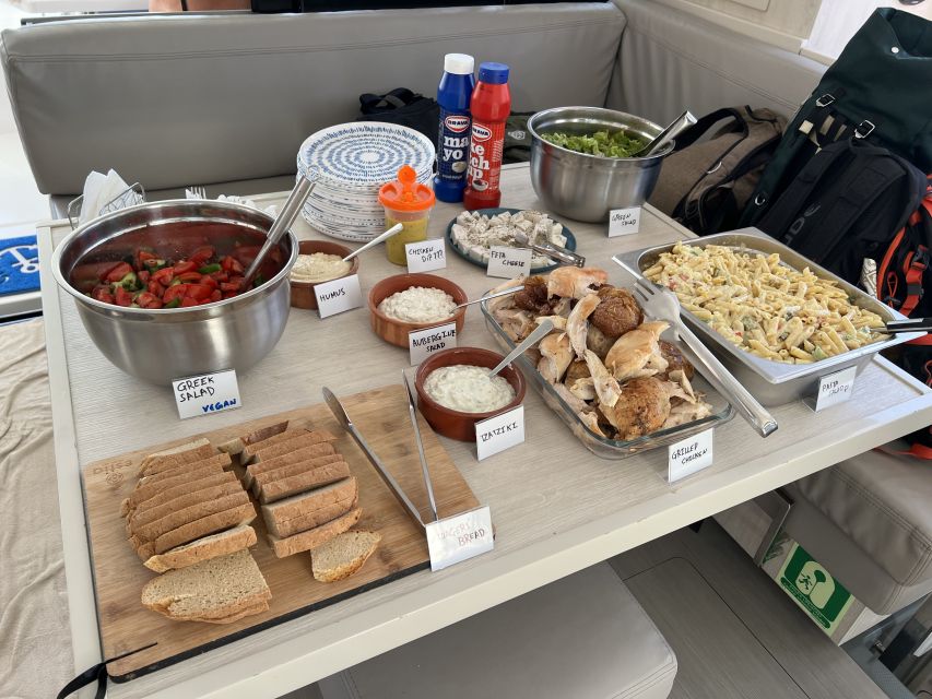 Rhodes: All-Inclusive Catamaran Cruise with Lunch and Drinks - Ladiko Bay and a generous lunch break