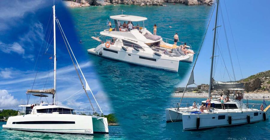 Rhodes: All-Inclusive Catamaran Cruise with Lunch and Drinks - Kallithea Springs: the final swim