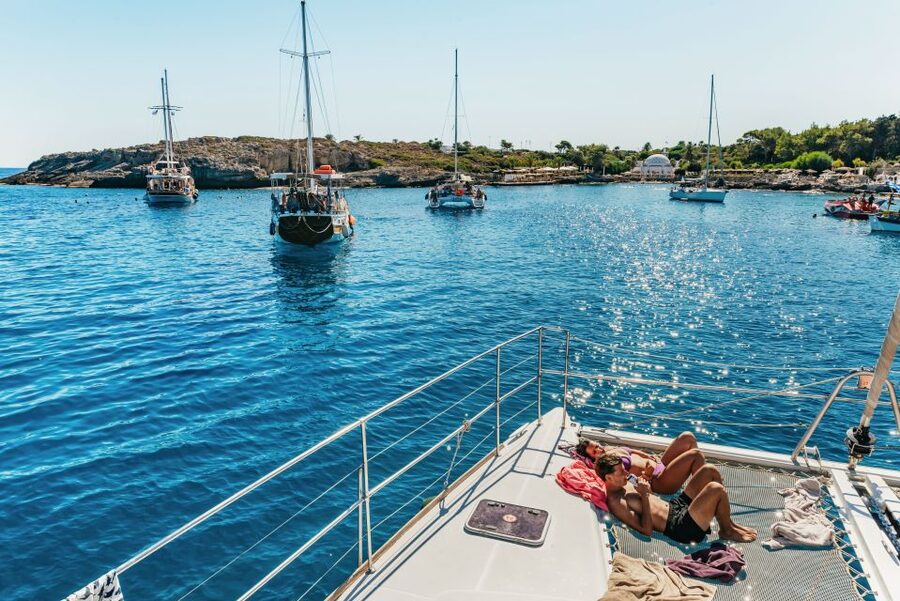 Rhodes: All-Inclusive Catamaran Cruise with Lunch and Drinks - Food and drinks: what all-inclusive means here