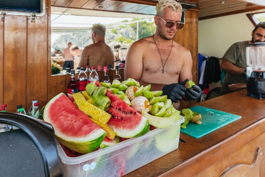 Rhodes: Anthony Quinn, Ladiko and Caves All-Inclusive Cruise - Traganou Caves and the 200-meter cliff