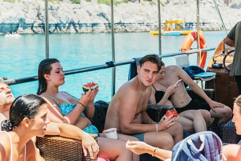 Rhodes: Anthony Quinn, Ladiko and Caves All-Inclusive Cruise - Ladiko Bay, a calm final swim
