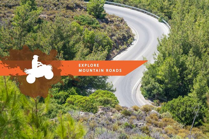 Rhodes ATV Quad Adventure Guided Tour 2 or 1 person on 1 Quad - Key points at a glance