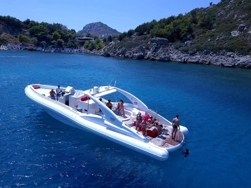 Rhodes: Beach Cruise with Swimming, Meal, & Unlimited Drinks - Anthony Quinn Bay and lunch on the water