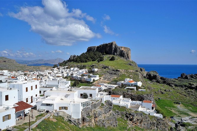 RHODES BEST FIRST IMPRESSION FOR CRUISE SHIP VISITORS - 4 people - Lindos from the beach viewpoint