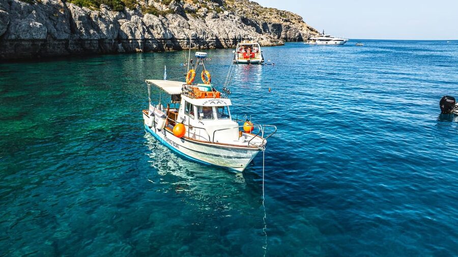 Rhodes: Captain Manolis Fishing Trip with BBQ and Swimming - A working fishing trip, not just a boat ride